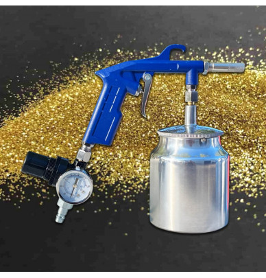 High performance Sandblasting Gun with pressure adjustment gauge