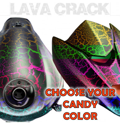 Complete Lava Crack Motorcycle Kit with colour of your choice