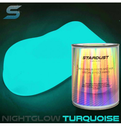 1 Liter Night-glow Phosphorescent paint TURCQUOISE