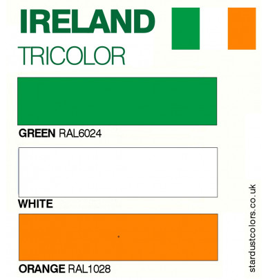 painting flag united kingdom white red blue – irish orange green