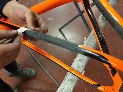 removing bike paint